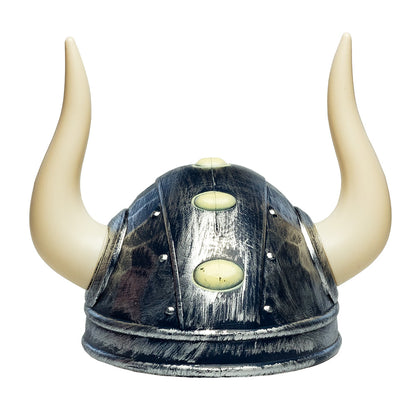 Casque de Viking avec Cornes Blanc Médiéval Enfant
