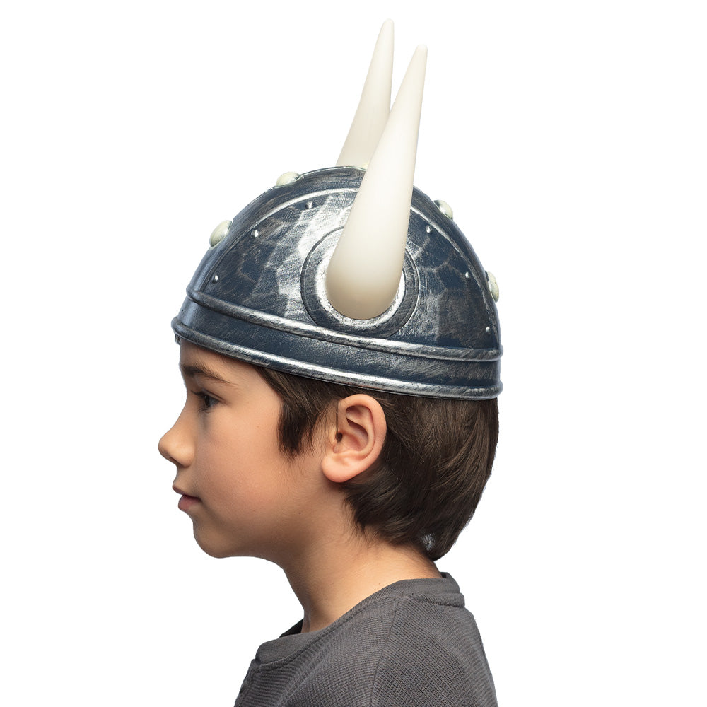 Casque de Viking avec Cornes Blanc Médiéval Enfant