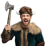 Hache Viking Médiévale avec Lame Éventail - Accessoire Déguisement