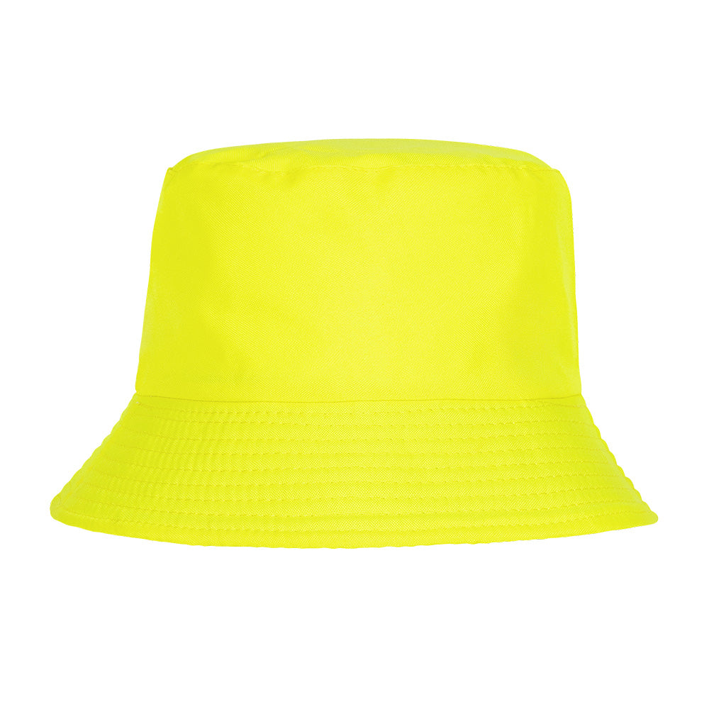 Chapeau Bob Fluo UV Blacklight Jaune Néon Adulte