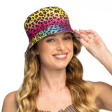Chapeau Bob Léopard Multicolore Fluo - Accessoire Tendance
