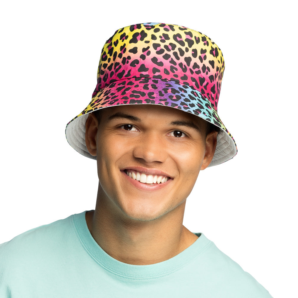 Chapeau Bob Léopard Multicolore Fluo - Accessoire Tendance