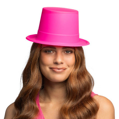 Chapeaux de Fête Fluo UV Blacklight - Rose, Vert, Jaune, Orange
