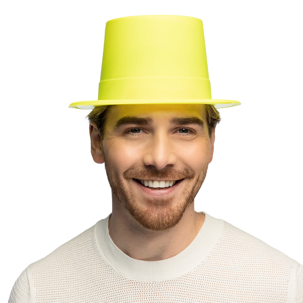 Chapeaux de Fête Fluo UV Blacklight - Rose, Vert, Jaune, Orange