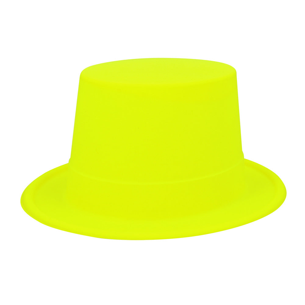 Chapeaux de Fête Fluo UV Blacklight - Rose, Vert, Jaune, Orange