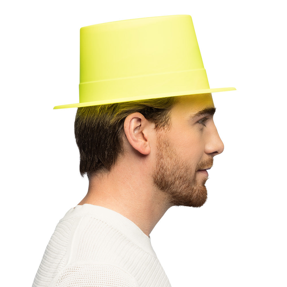 Chapeaux de Fête Fluo UV Blacklight - Rose, Vert, Jaune, Orange