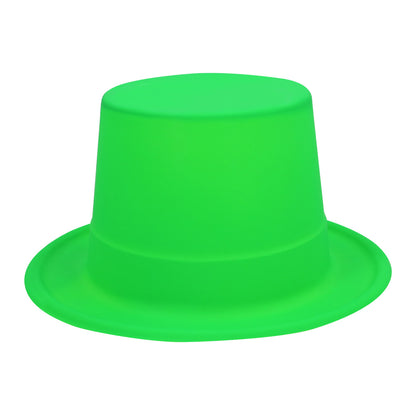 Chapeau Haut de Forme Vert Fluo UV Blacklight