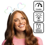 Serre-tête Cœur Lumineux LED - 3 Modes de Couleurs