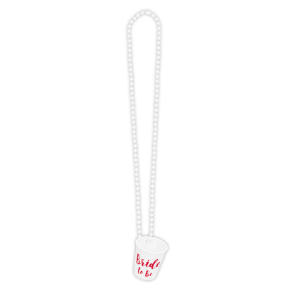 Collier Perles Blanc « Bride to Be » - Enterrement Vie de Jeune Fille