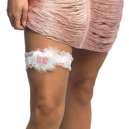 Jarretière Mariée Blanche "Bride To Be" - Accessoire EVJF