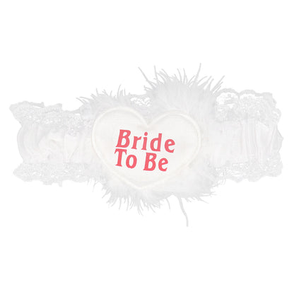 Jarretière Mariée Blanche "Bride To Be" - Accessoire EVJF