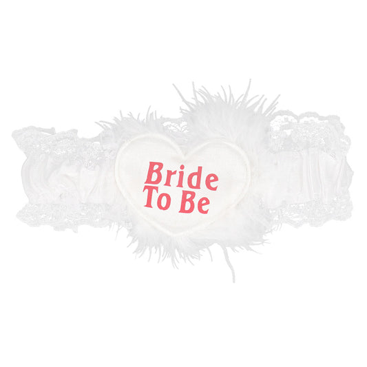 Jarretière Mariée Blanche "Bride To Be" - Accessoire EVJF
