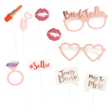 Set 10 pièces accessoires photobooth EVJF Bride To Be