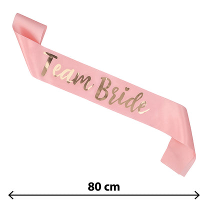 Écharpe Team Bride Rose et Or 80cm - Accessoire EVJF