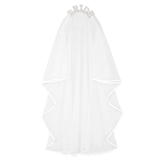 Voile de Mariée BRIDE avec Diadème Strass - Accessoire Mariage