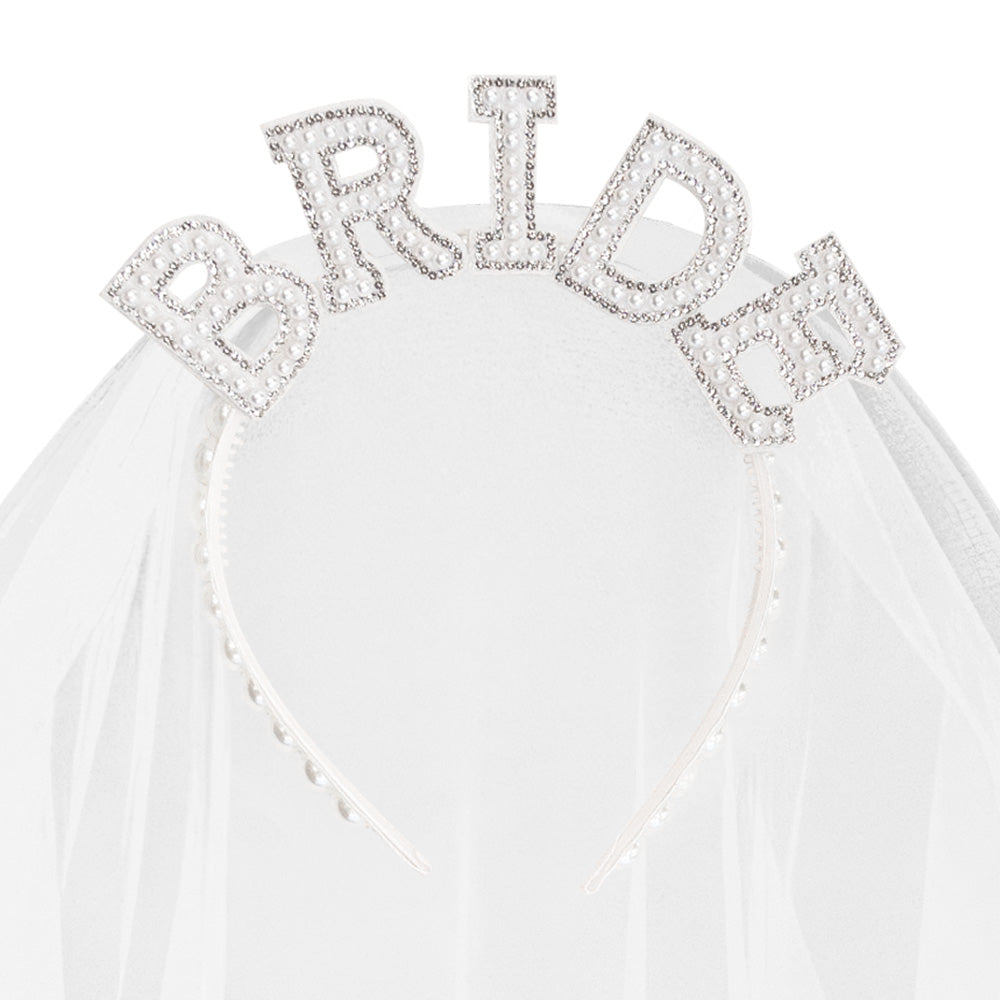 Voile de Mariée BRIDE avec Diadème Strass - Accessoire Mariage