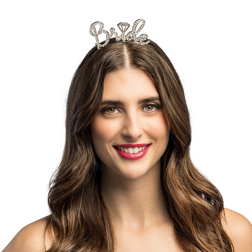 Tiara Bride Strass Argenté - Accessoire de Mariage et EVJF