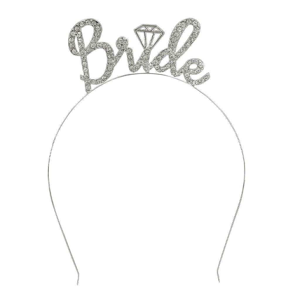 Tiara Bride Strass Argenté - Accessoire de Mariage et EVJF