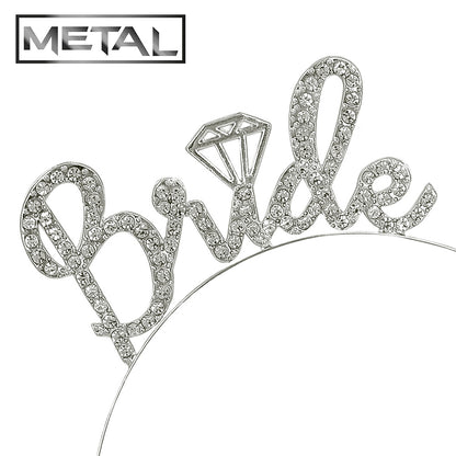 Tiara Bride Strass Argenté - Accessoire de Mariage et EVJF