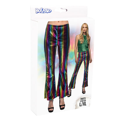 Pantalon Paillettes Arc-en-Ciel Holographique - Déguisement Disco