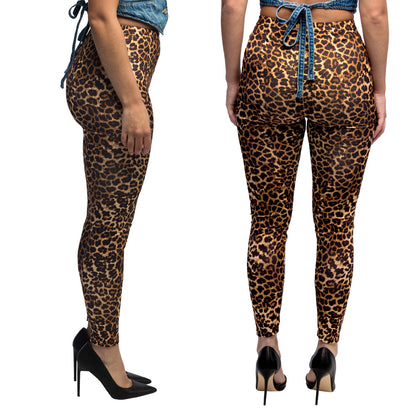 Legging Léopard Stretch Femme - Motif Animal Chic