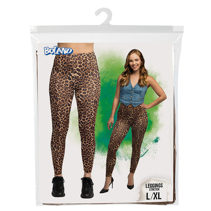 Leggings Léopard Stretch Adulte - Déguisement Animal