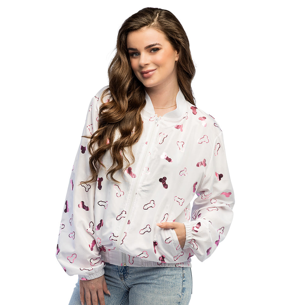 Veste Bomber Mickey Imprimé Cœurs et Nœuds - Femme