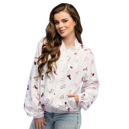Veste Bomber Mickey Imprimé Cœurs et Nœuds - Femme