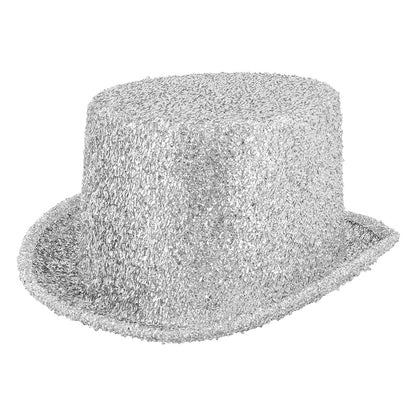 Chapeau haut de forme paillettes - 12 couleurs à brillance scintillante