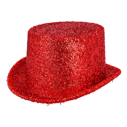 Chapeau haut de forme paillettes - 12 couleurs à brillance scintillante