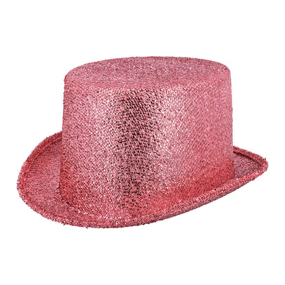 Chapeau haut de forme paillettes - 12 couleurs à brillance scintillante