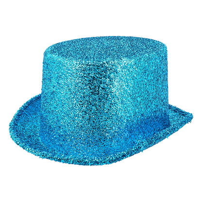 Chapeau haut de forme paillettes - 12 couleurs à brillance scintillante