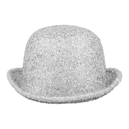 Chapeau Melon Paillettes Argent - Accessoire Disco Années 70