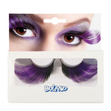 Faux Cils Violets et Noirs - Effet Dramatique Festif