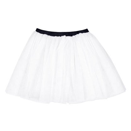 Jupon Tutu Blanc avec Ceinture Noire - Déguisement Danseur