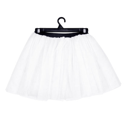 Jupon Tutu Blanc avec Ceinture Noire - Déguisement Danseur