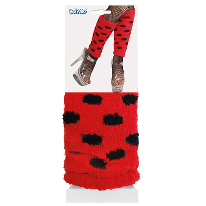 Jambières Coccinelle Rouge Fluffy - Accessoire Déguisement Enfant