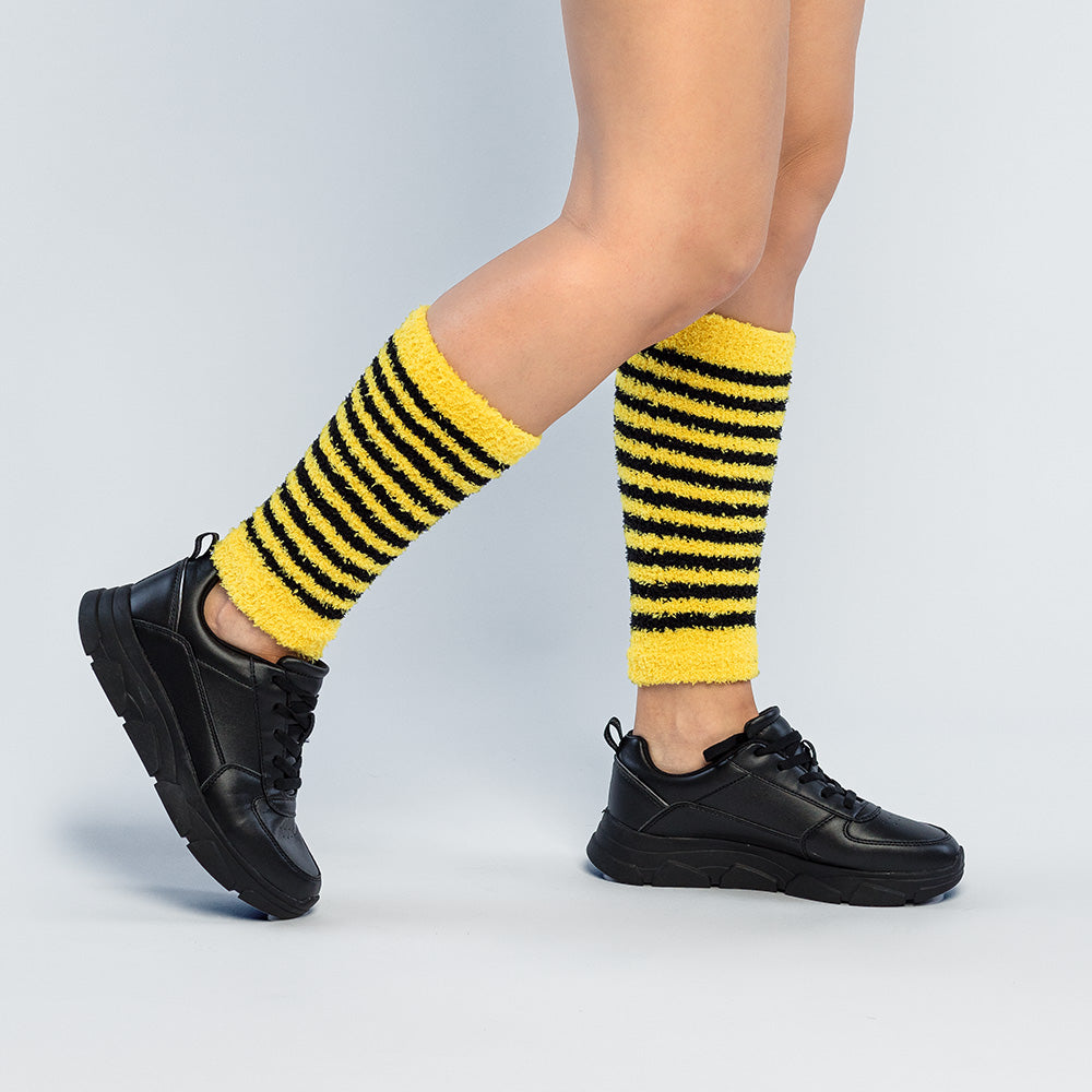 Jambières Abeille Rayées Jaune et Noir - Accessoire Déguisement