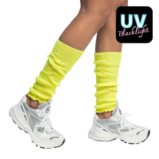 Jambières Fluo Années 80 UV Blacklight - Accessoires Disco