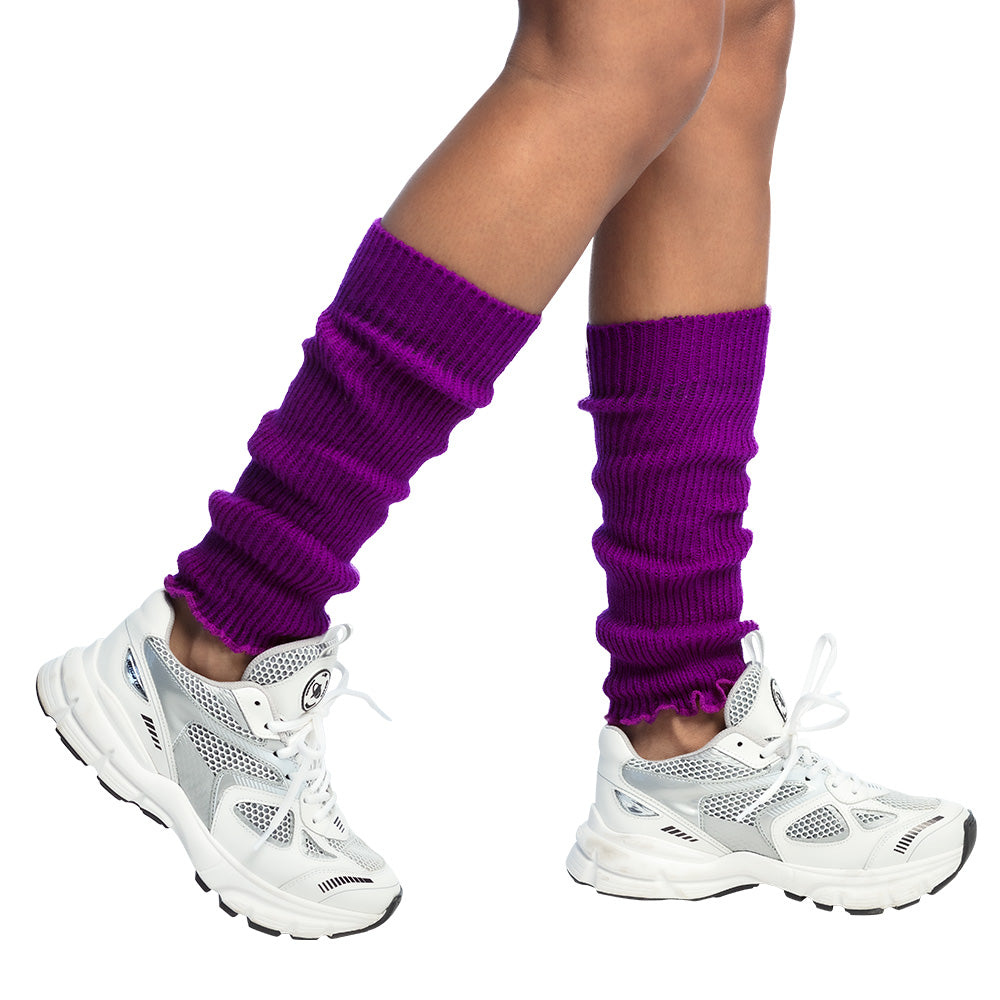 Jambières Violettes Plissées - Accessoire Années 80 & Disco