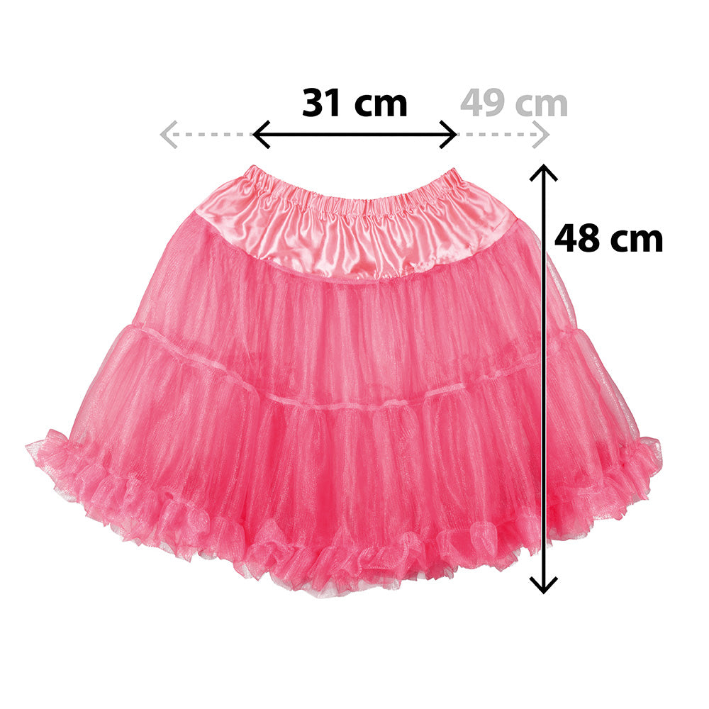Jupon Rose Fluo Volumineux - Tutu Années 50 & Soirée