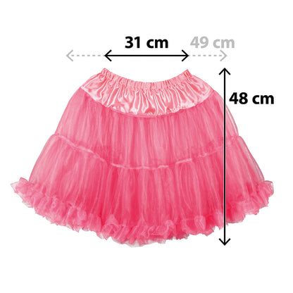 Jupon Rose Fluo Volumineux - Tutu Années 50 & Soirée