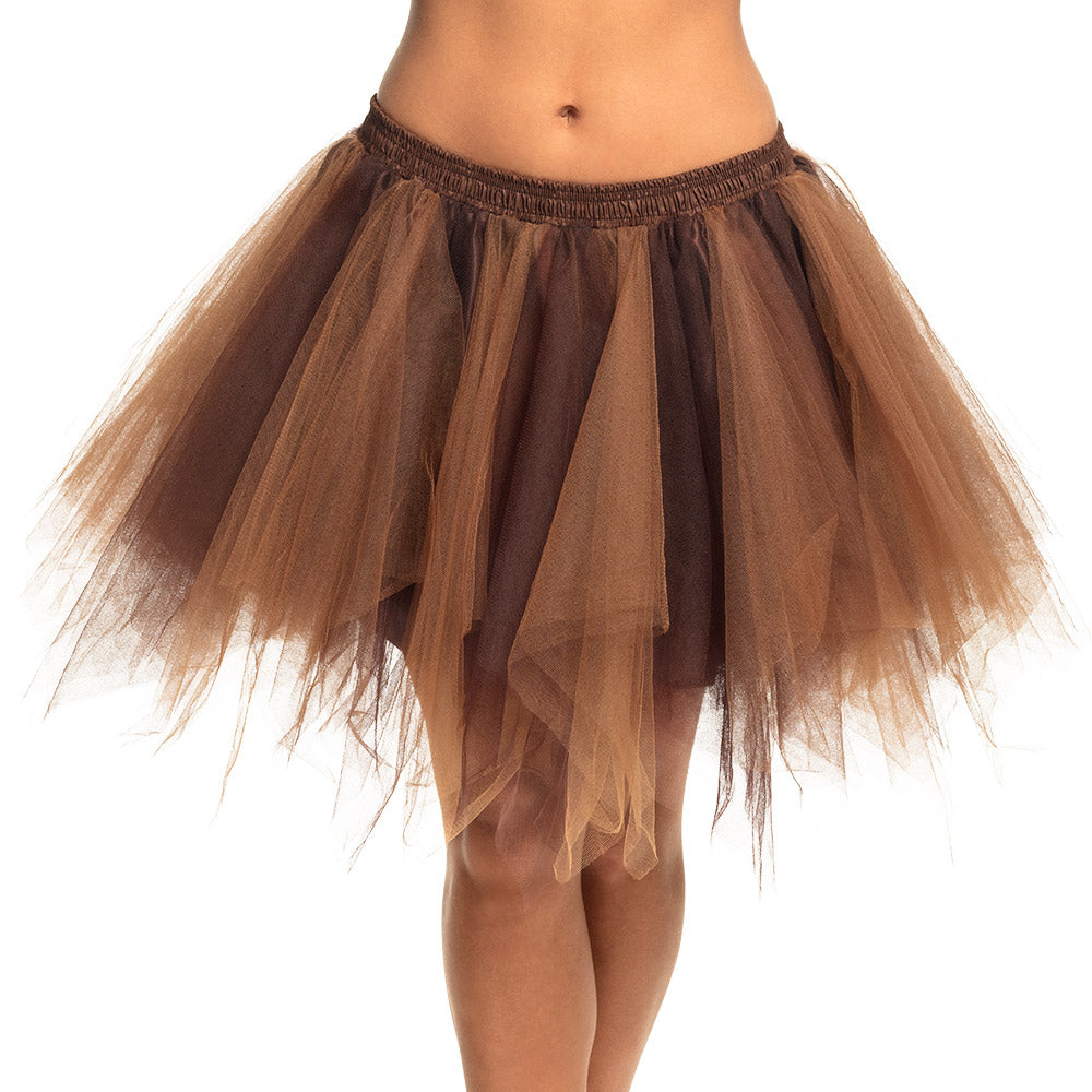 Jupe Tutu Marron Dégradé - Jupon Volumineux Adulte