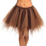 Jupe Tutu Marron Dégradé - Jupon Volumineux Adulte