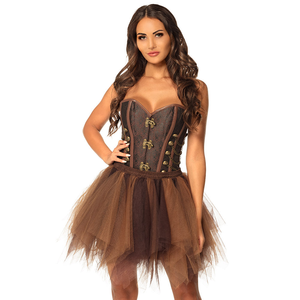 Jupe Tutu Marron Dégradé - Jupon Volumineux Adulte