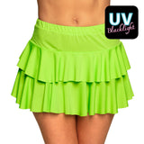 Jupe Patineuse Fluo UV Blacklight Dansante Vert Acidé