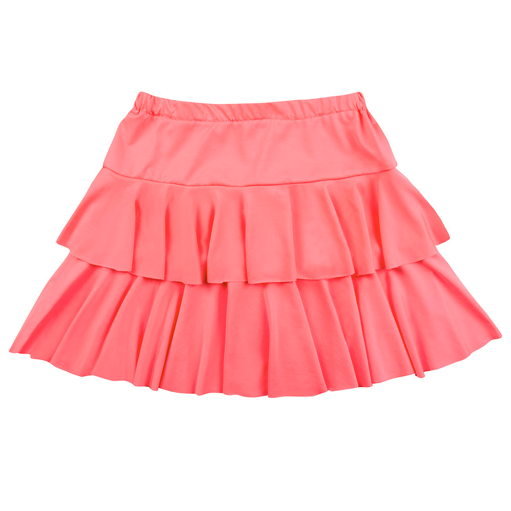 Jupe Volantée Rose Fluo UV Blacklight - Accessoire Party