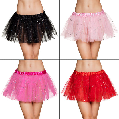 Tutu Paillettes Femme - Jupe Courte Scintillante 4 Coloris
