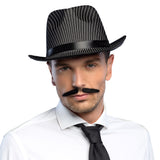 Chapeau Cowboy Noir Pailleté - Accessoire Déguisement Années 20