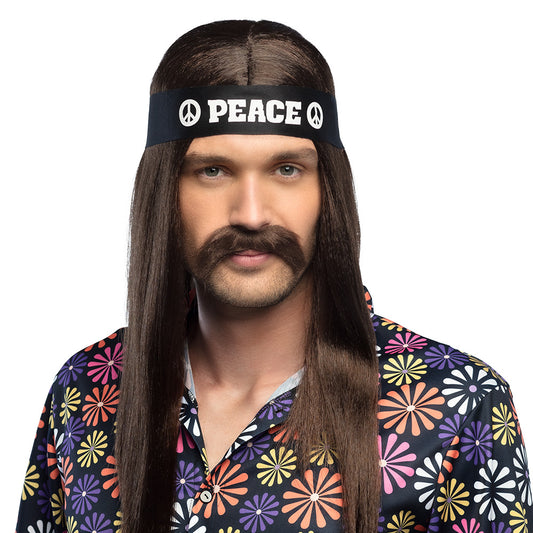 Bandeau Peace Hippie Années 70 - Accessoire Déguisement
